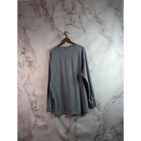 Duluth Trading T Shirt Mens XL Long Sleeve Gray Heavyweight Cotton Longtail Crew - Picture 5 of 11